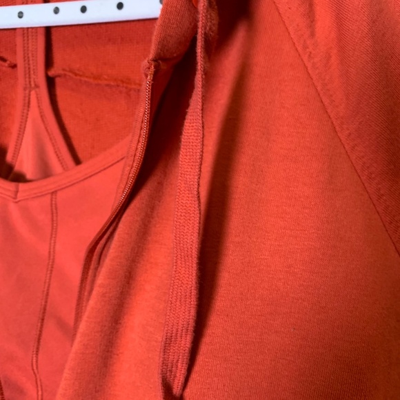 2pc banana republic zip up hoodie and sports bra tank brick red orangey color XL - Picture 13 of 16
